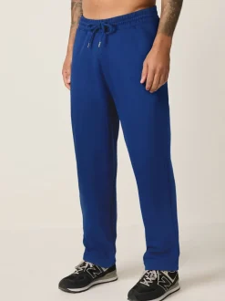 Cobalt Blue Straight Fit Brushback Heavyweight Joggers