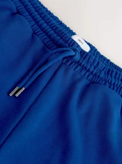 Cobalt Blue Straight Fit Brushback Heavyweight Joggers