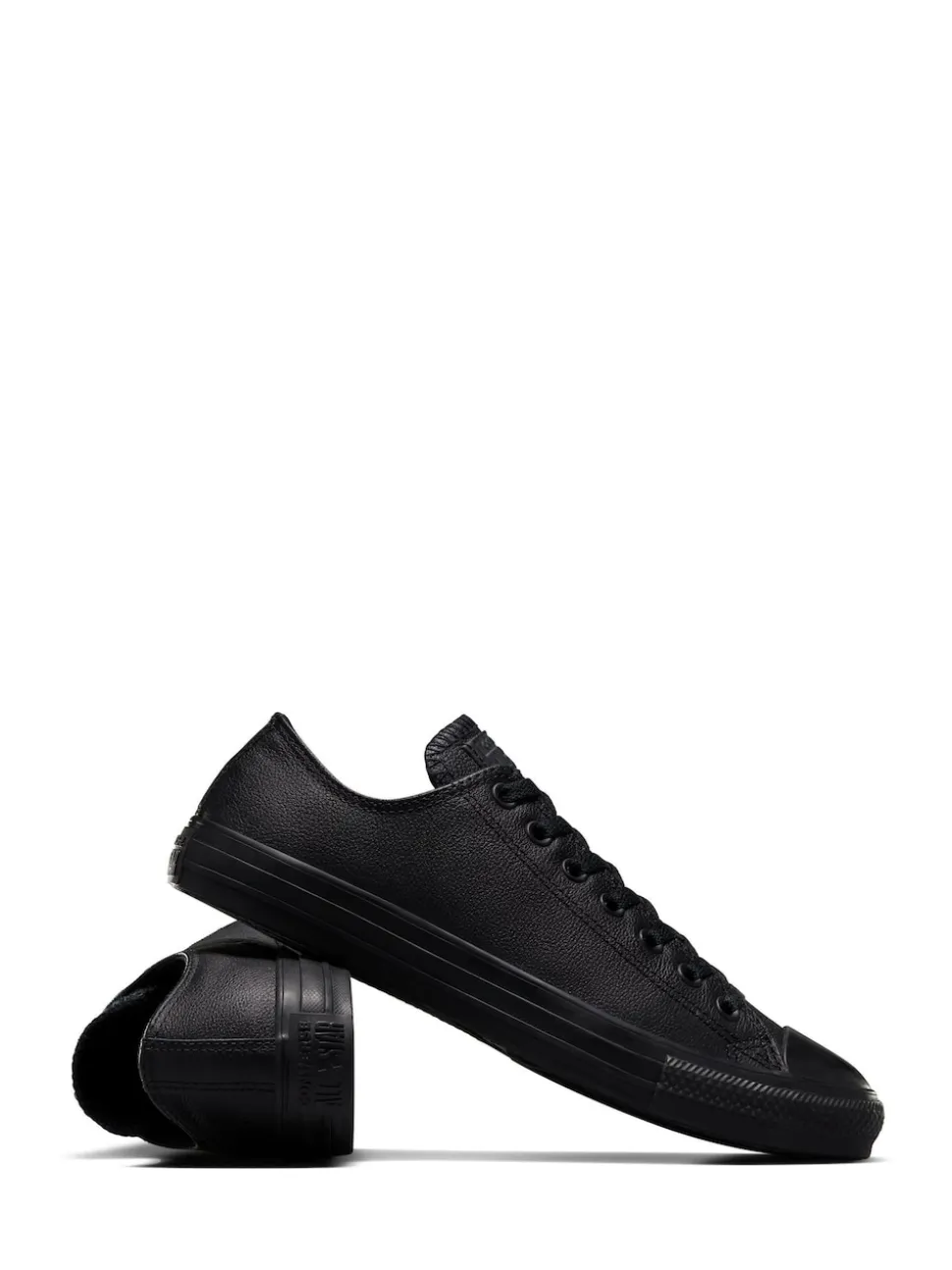 Converse Black Leather Chuck Ox Trainers