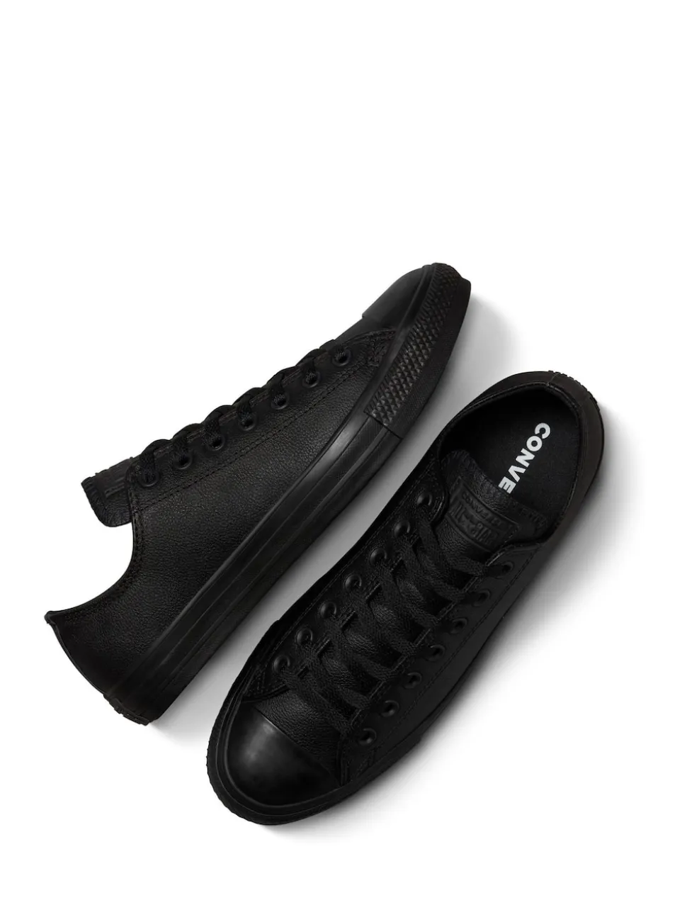 Converse Black Leather Chuck Ox Trainers