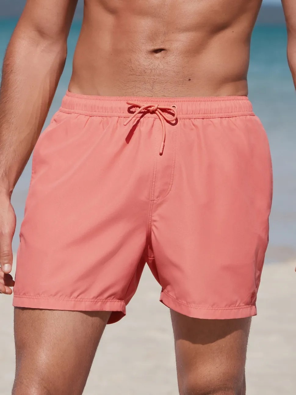 Coral Pink Essential Swim Shorts