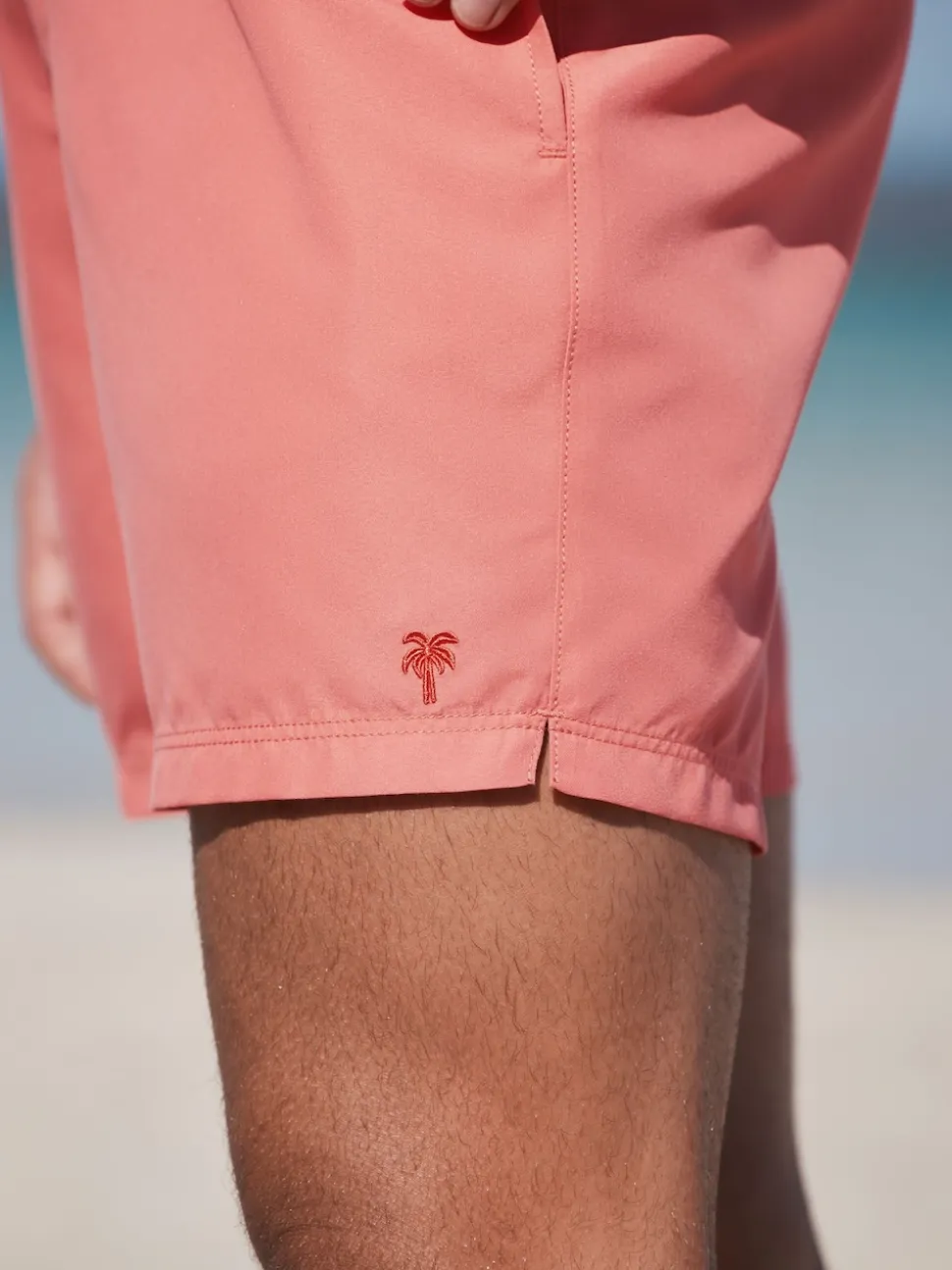 Coral Pink Essential Swim Shorts