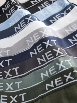 Core Grey/Green 10 pack Cotton Rich Blend Hipsters Boxers