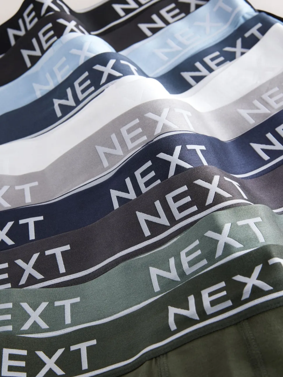 Core Grey/Green 10 pack Cotton Rich Blend Hipsters Boxers