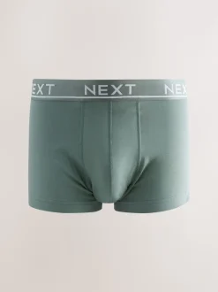 Core Grey/Green 10 pack Cotton Rich Blend Hipsters Boxers