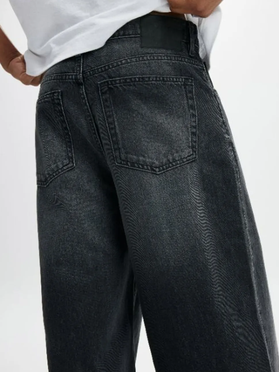 Cotton On Black Super Baggy Jeans