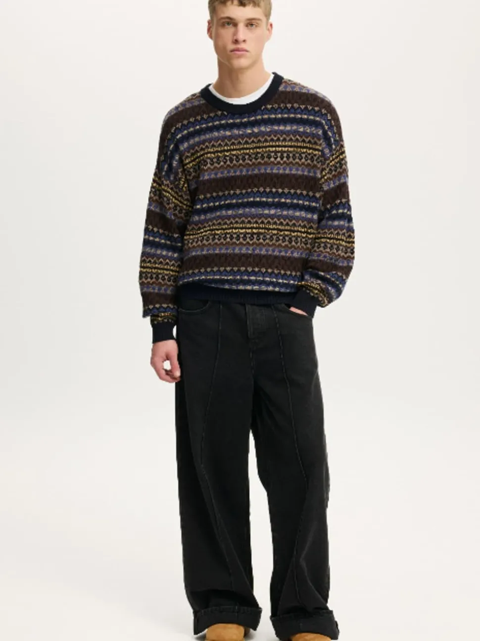 Cotton On Blue Garage Knit Jumper