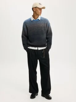 Cotton On Blue Ombre Crew Neck Knit Jumper