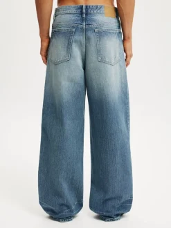 Cotton On Blue/White Super Baggy Jeans