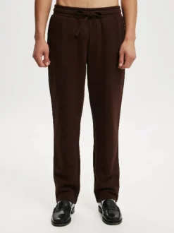 Cotton On Brown Relaxed Track Pants