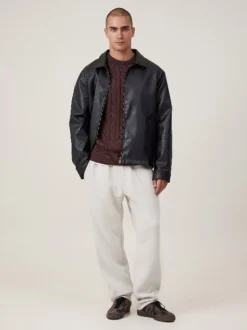 Cotton On Cream Relaxed Track Pants