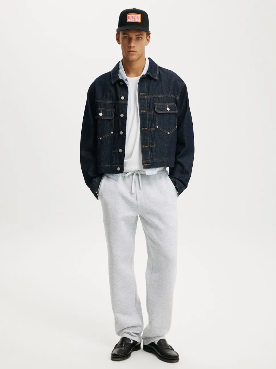 Cotton On Grey Relaxed Track Pants