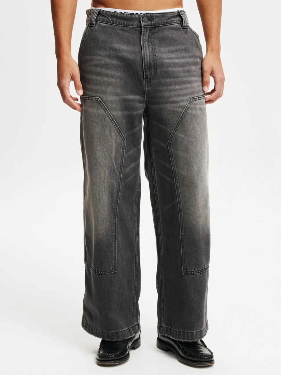 Cotton On Grey Super Baggy Jeans