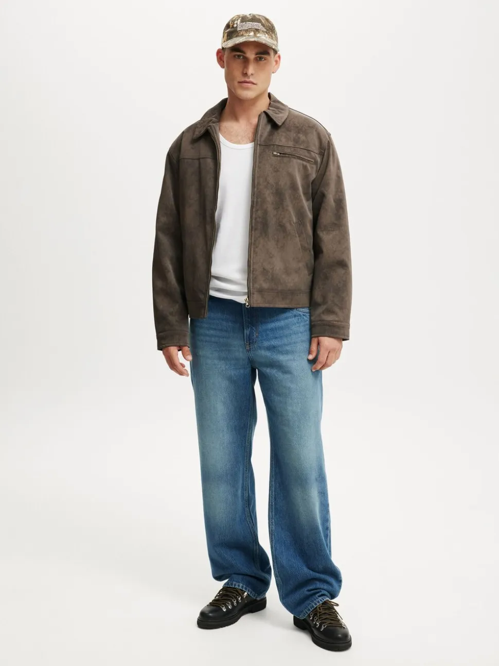 Cotton On Mid Blue Baggy Jeans
