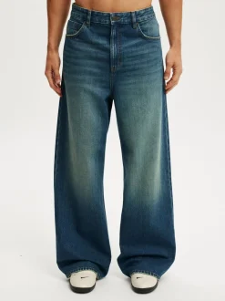 Cotton On Mid Blue Super Baggy Jeans