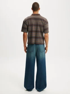 Cotton On Mid Blue Super Baggy Jeans