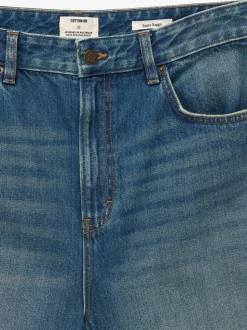 Cotton On Mid Blue Super Baggy Jeans