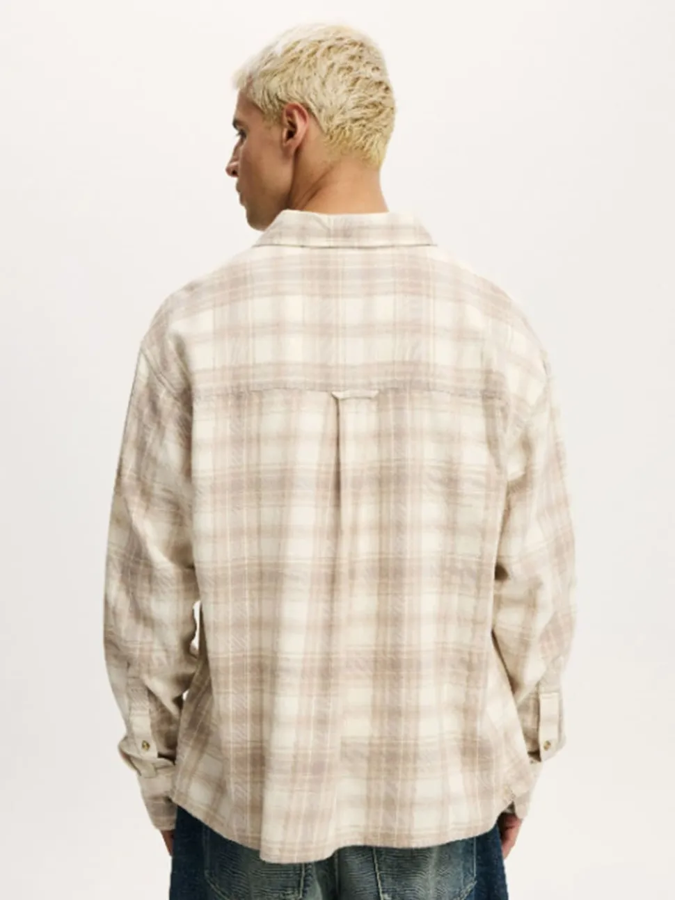 Cotton On Natural Tribeca Long Sleeve Shirt