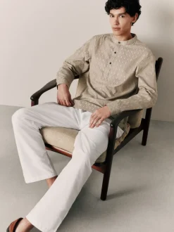 Cream Kurta