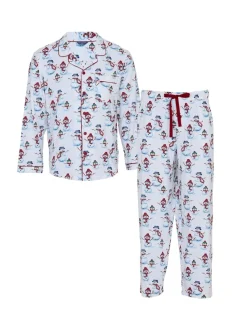 Cyberjammies Red Printed Long Sleeve Jersey Pyjamas Set
