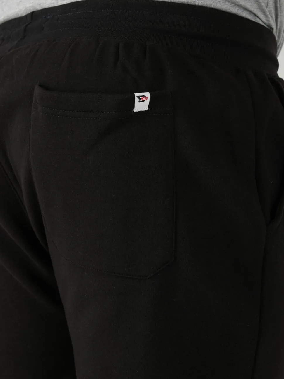 D555 Black BRANDON Cuffed Joggers With Side Pockets And Drawcord
