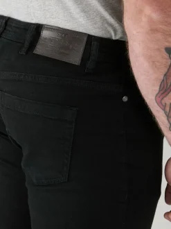 D555 Black chrome CEDRIC Tapered Fit Stretch Jeans