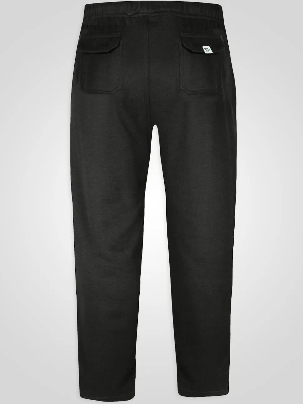 D555 Black RORY Lightweight Fleece Jogging Bottom With Open Hem And Zipper Pockets