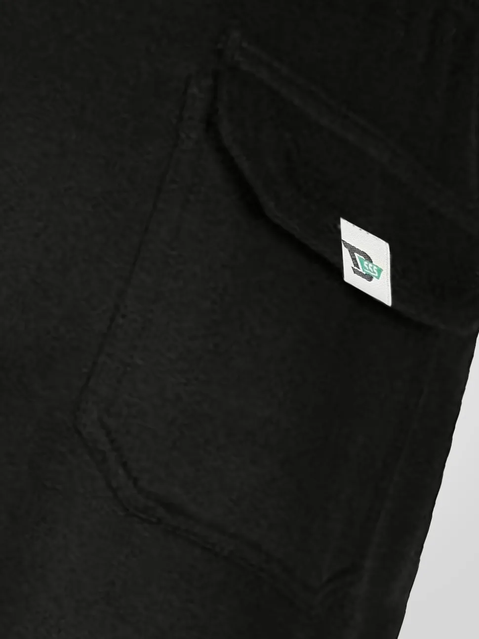 D555 Black RORY Lightweight Fleece Jogging Bottom With Open Hem And Zipper Pockets