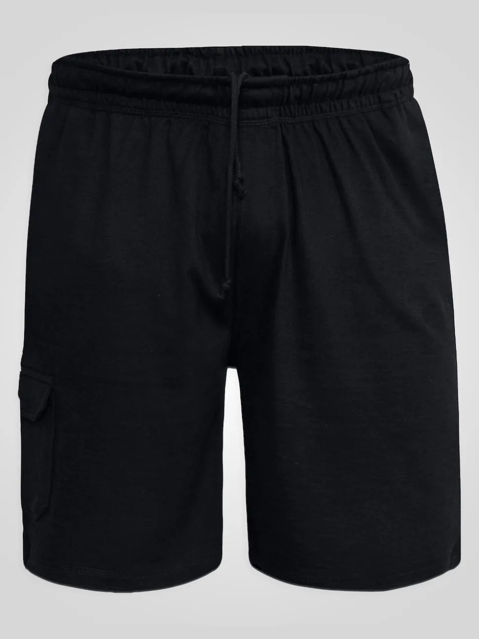 D555 Blue JOHN Lightweight Fleece Cotton Cargo Shorts With Zipper Pockets