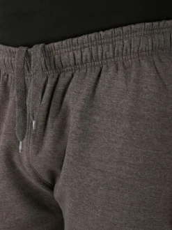 D555 Grey ALBERT Jogging Bottoms With Open Hem and Zipper Pockets