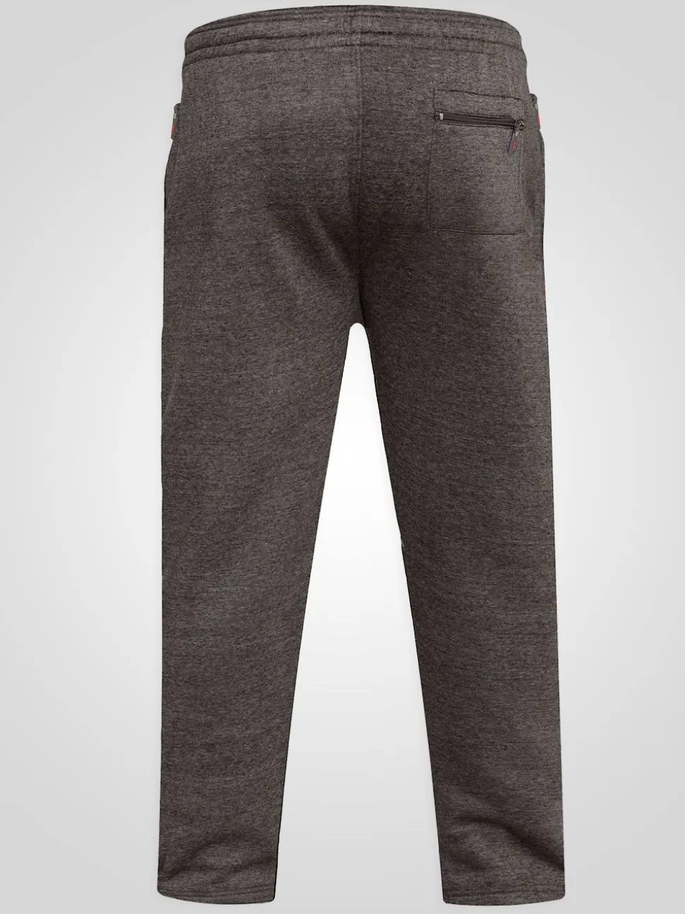D555 Grey ALBERT Jogging Bottoms With Open Hem and Zipper Pockets