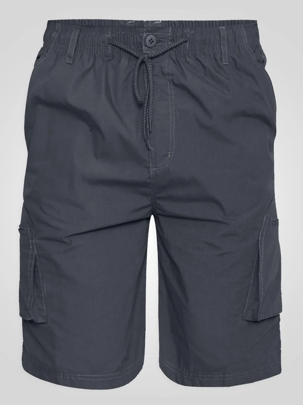D555 Grey NICK Cargo Shorts With Shaped Leg Pockets