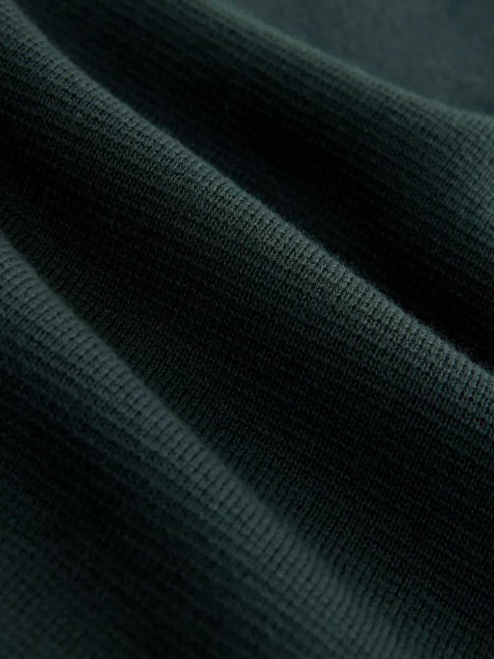 Dark Green Plain N.Premium Regular Fit 100% Cotton Premium Quarter Zip Jumper