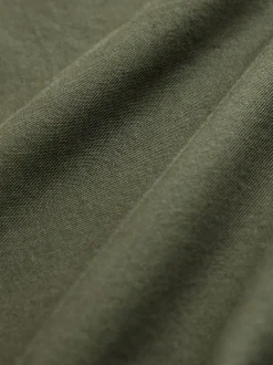 Dark Green Regular Fit Long Sleeve Oxford Shirt