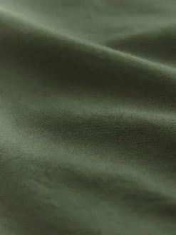 Dark Green Regular Fit Short Sleeve Oxford Shirt