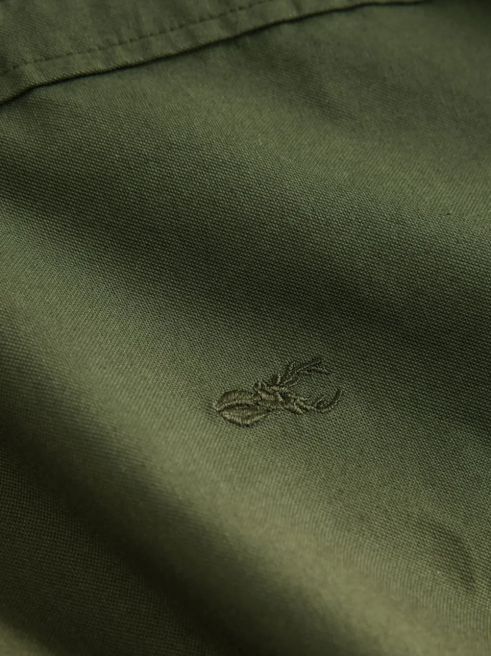 Dark Green Slim Fit Long Sleeve Oxford Shirt