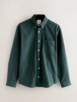 Dark Green Soft Touch Oxford Long Sleeve Shirt