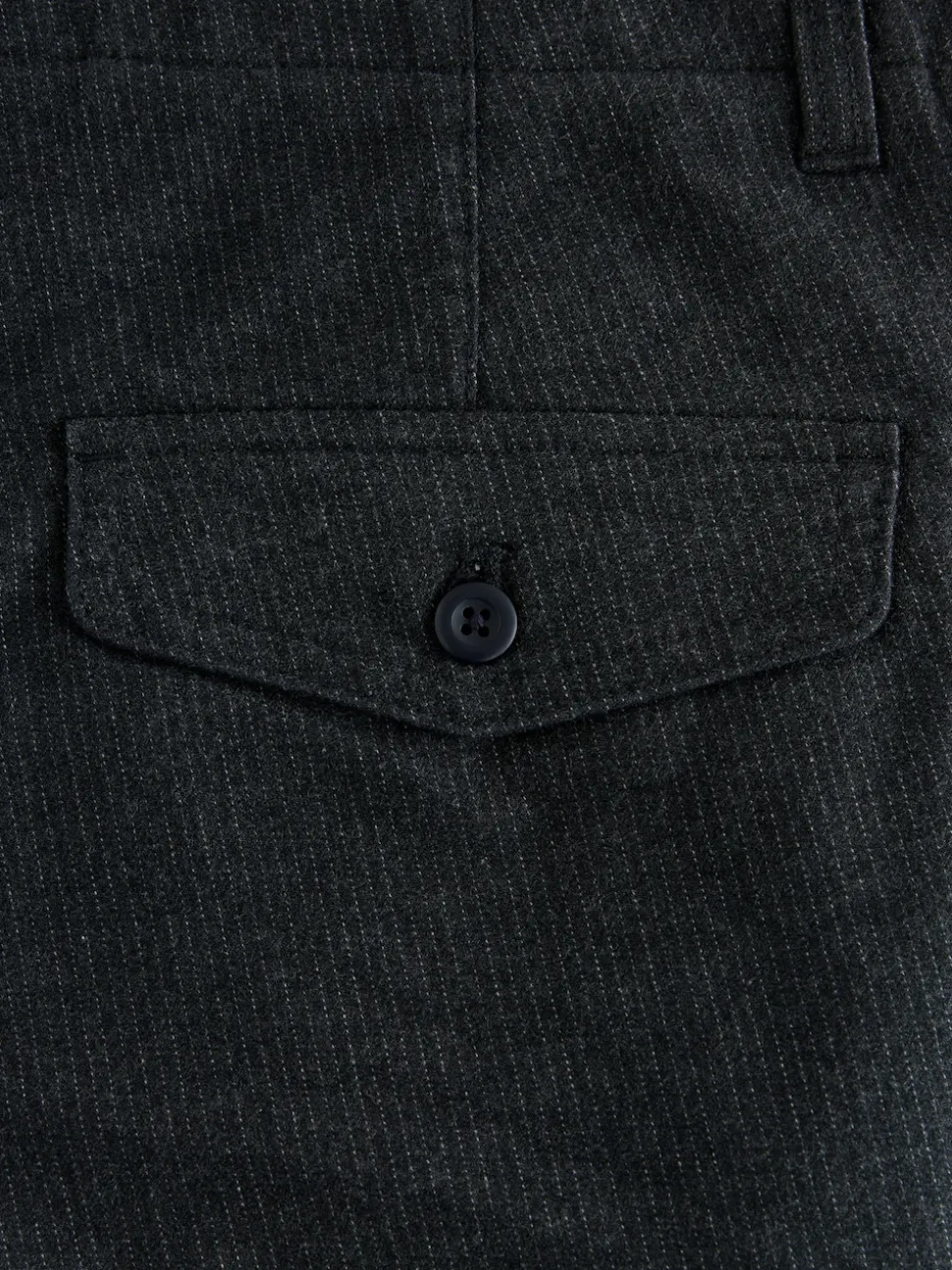 Dark Grey Regular Tapered Fit Heritage Cotton Rich Trousers