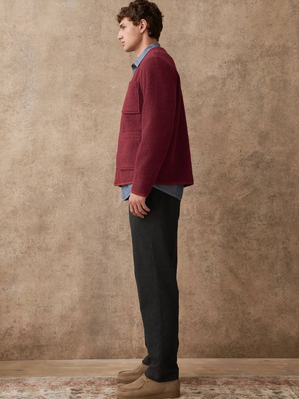 Dark Grey Regular Tapered Fit Heritage Cotton Rich Trousers