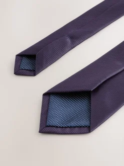 Dark Purple Slim Textured Tie