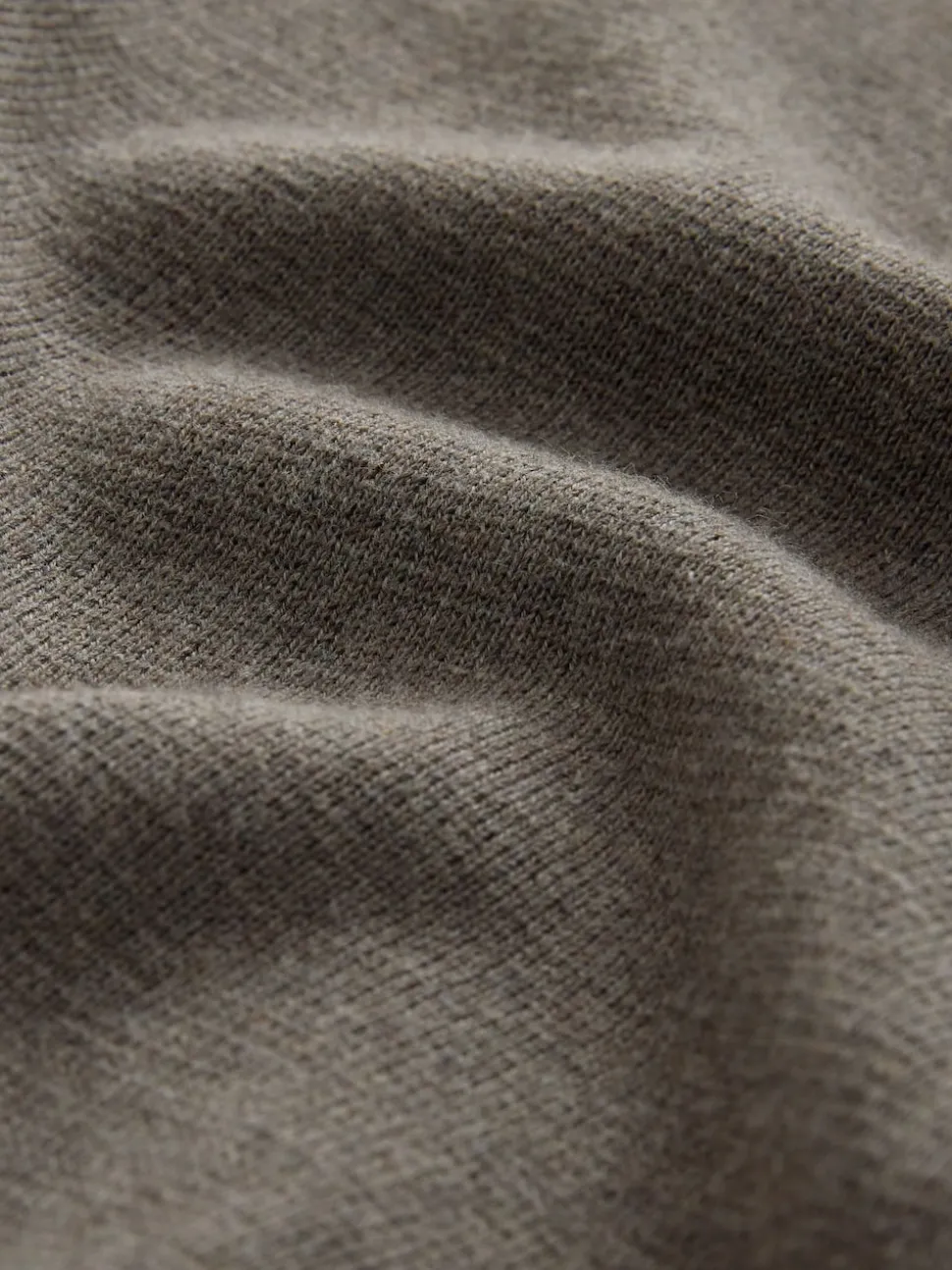 Dark Stone Plain N.Premium Regular Fit 100% Cotton Premium Quarter Zip Jumper
