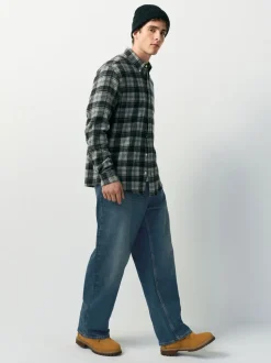 Dark Tint Baggy Fit Vintage Wash Denim Jeans