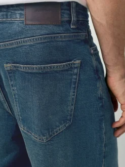 Dark Tint Baggy Fit Vintage Wash Denim Jeans