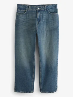Dark Tint Baggy Fit Vintage Wash Denim Jeans