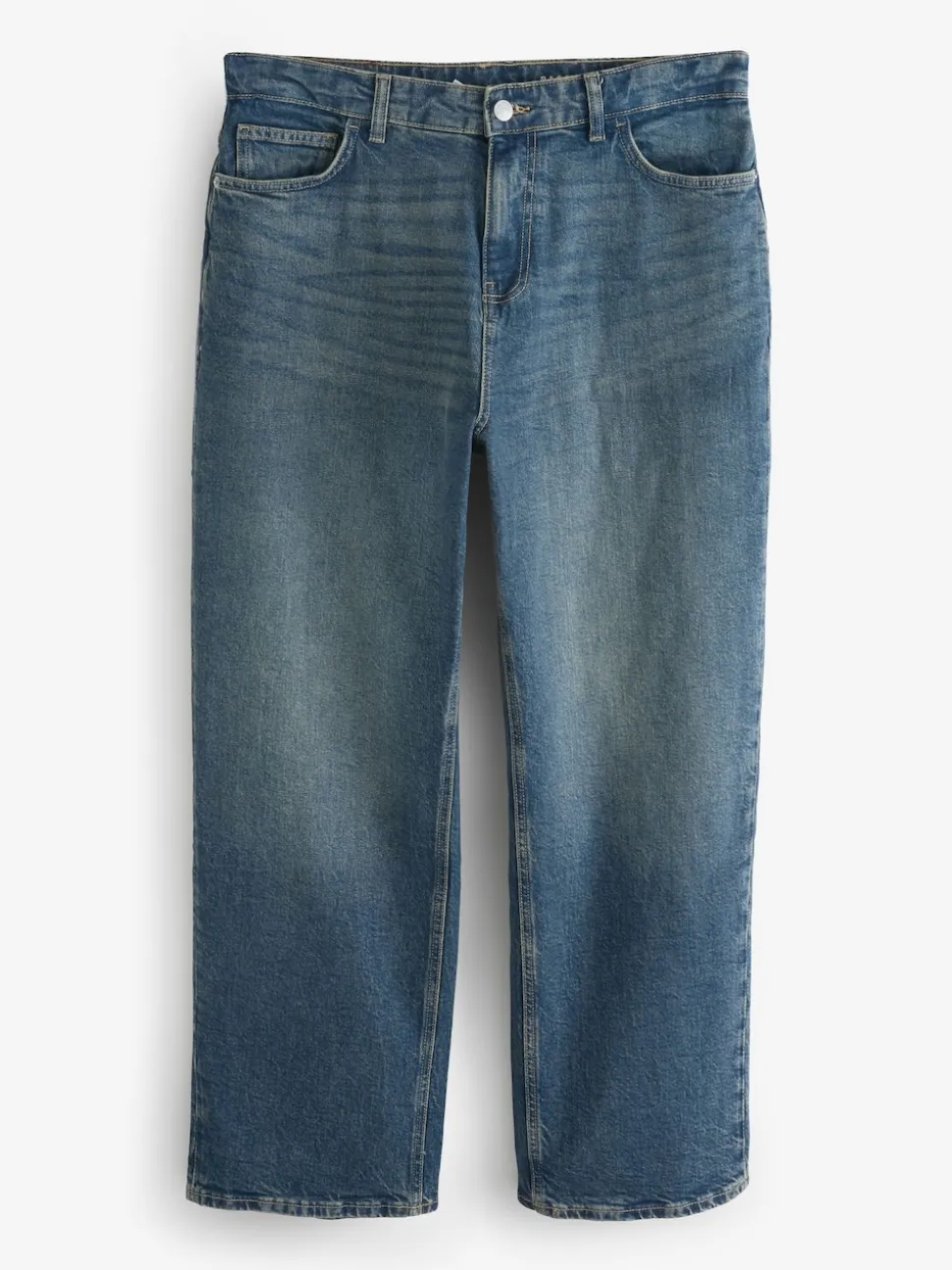 Dark Tint Baggy Fit Vintage Wash Denim Jeans