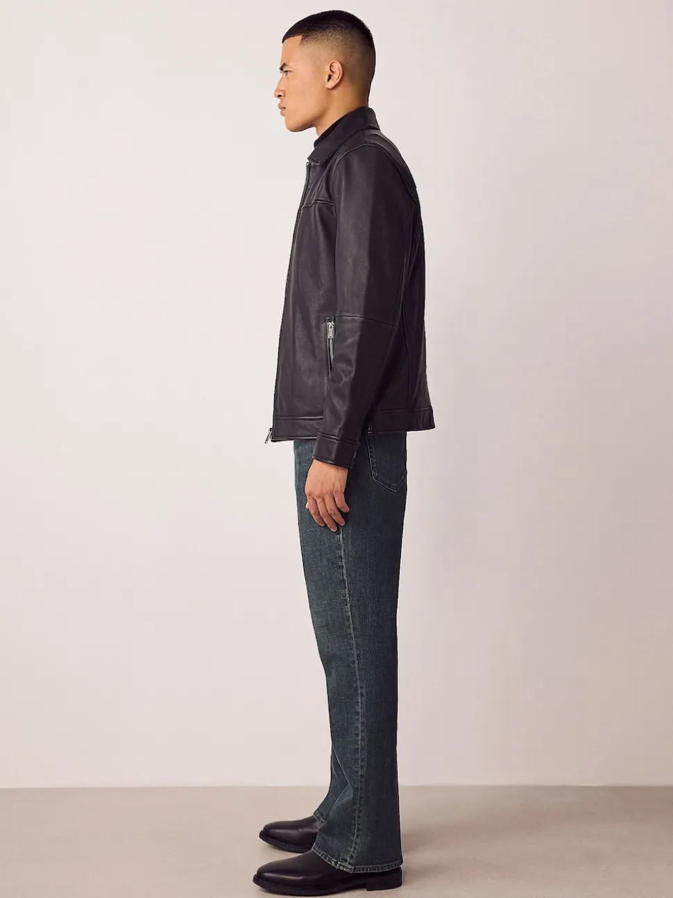 Dark Tint Bootcut Vintage Wash Denim Jeans