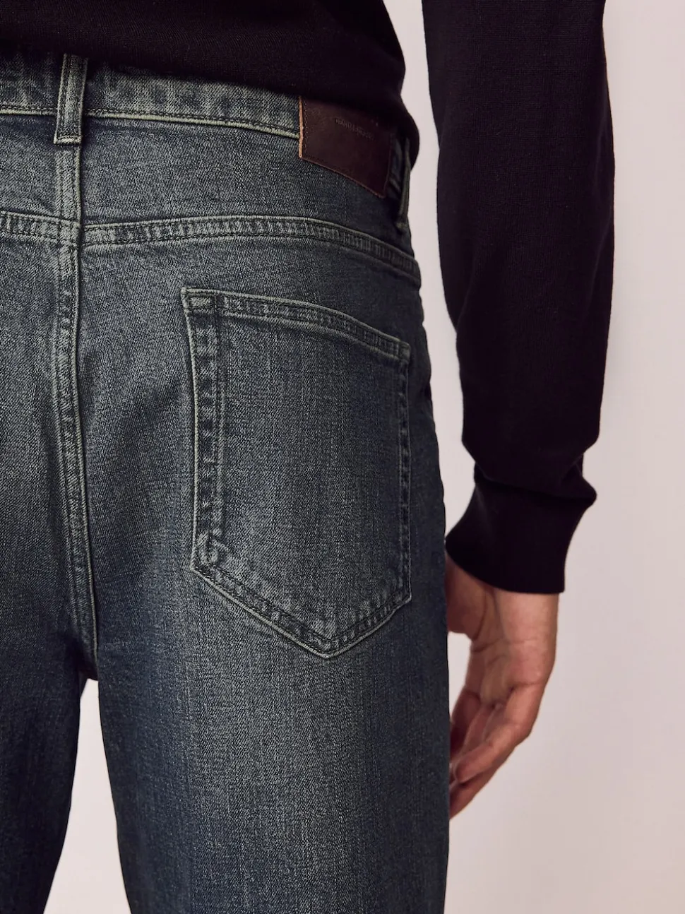 Dark Tint Bootcut Vintage Wash Denim Jeans