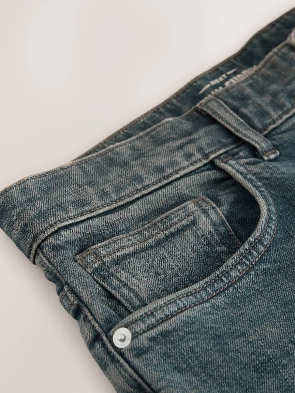 Dark Tint Bootcut Vintage Wash Denim Jeans