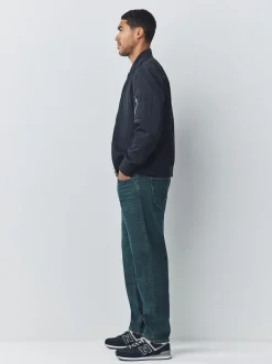 Denim Dark Blue Regular Tapered Fit Motionflex Jeans