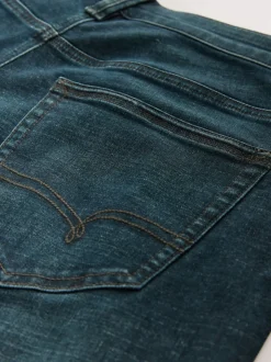 Denim Dark Blue Regular Tapered Fit Motionflex Jeans